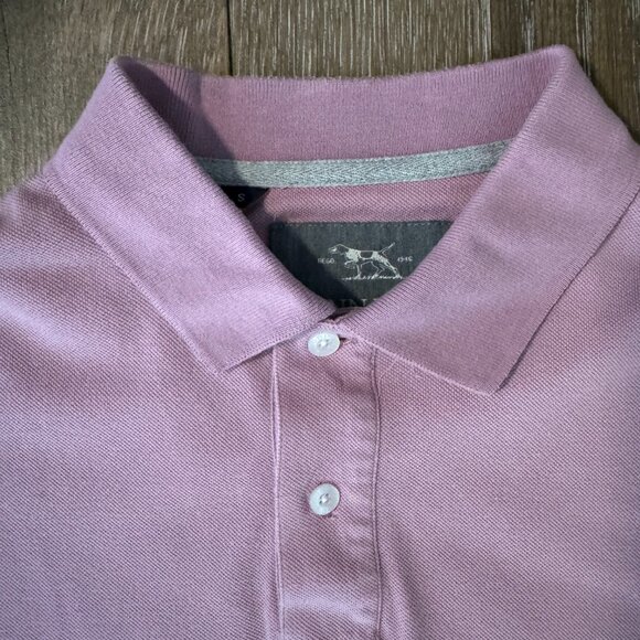 Rodd and Gunn mens short sleeve polo dusty rose color size small - Picture 6 of 11